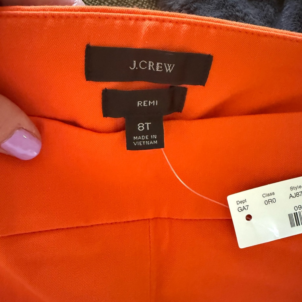 J.Crew Orange Remi Pant